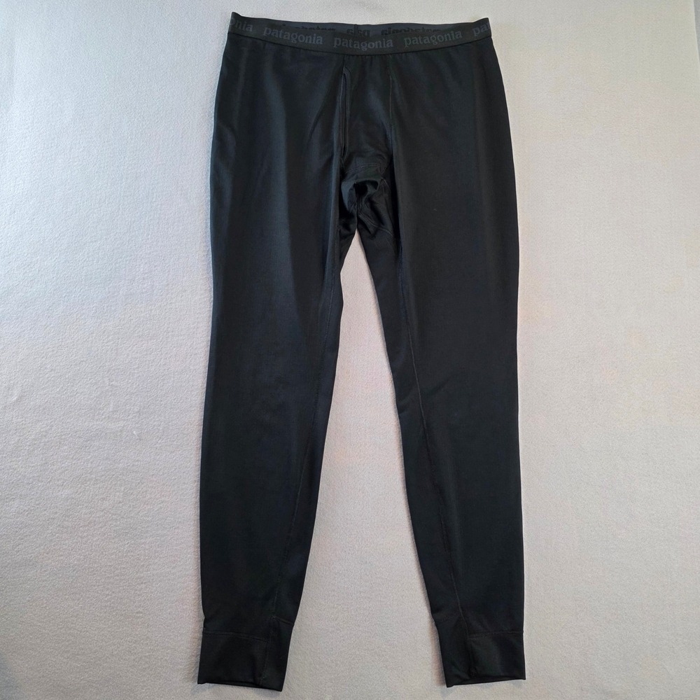 Patagonia Mens Capilene Midweight Baselayer Bottoms Black XL 44486 Polartec